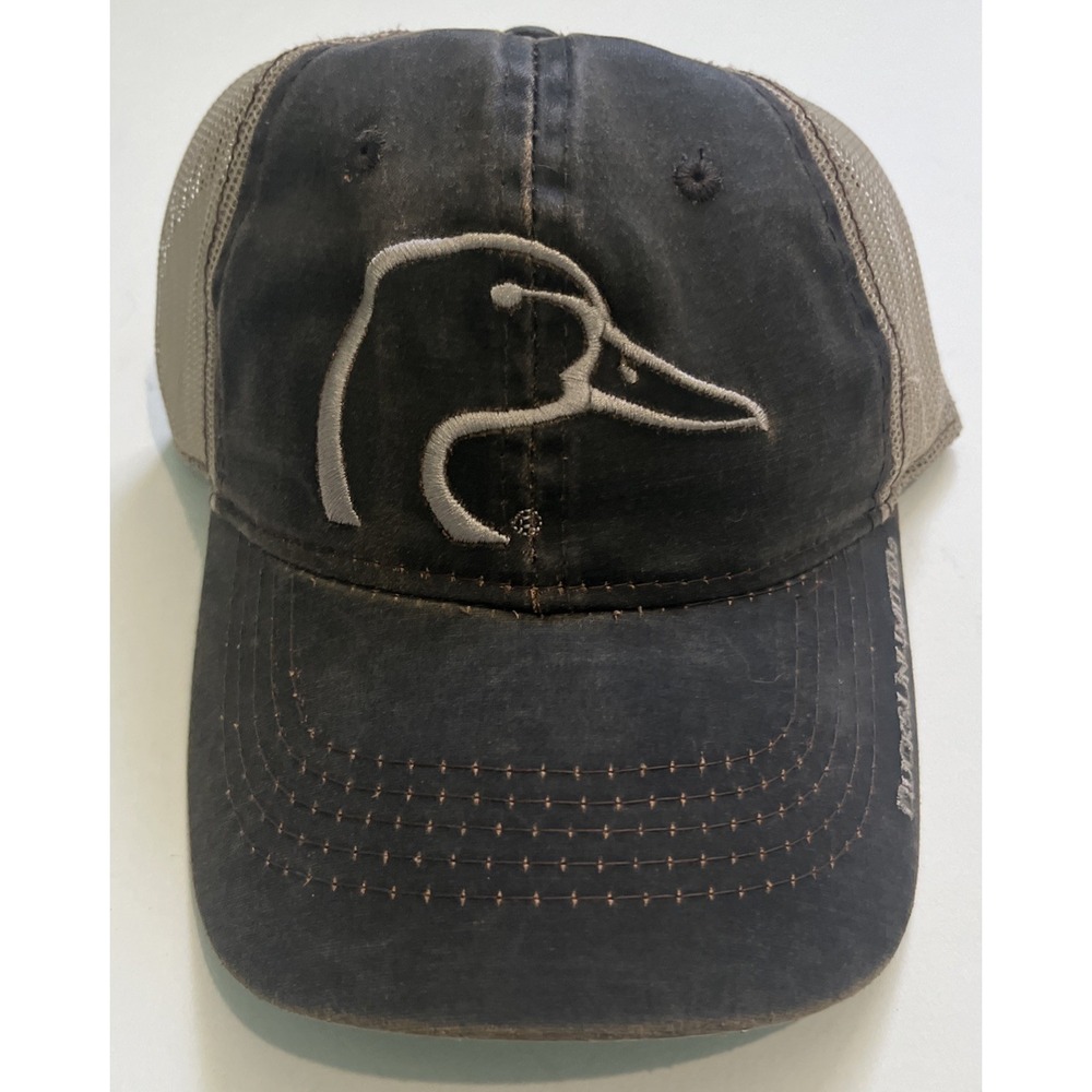 Ducks Unlimited Men's Adjustable Hat,‎ New Without Tags Brown Embroidered Logo